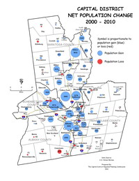 2000-10 Population Net Change Map