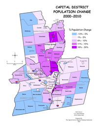 2000-10 Population Percent Change Map