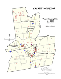 2000 Vacant Housing Units Map