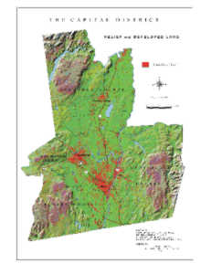 Capital District Relief Map