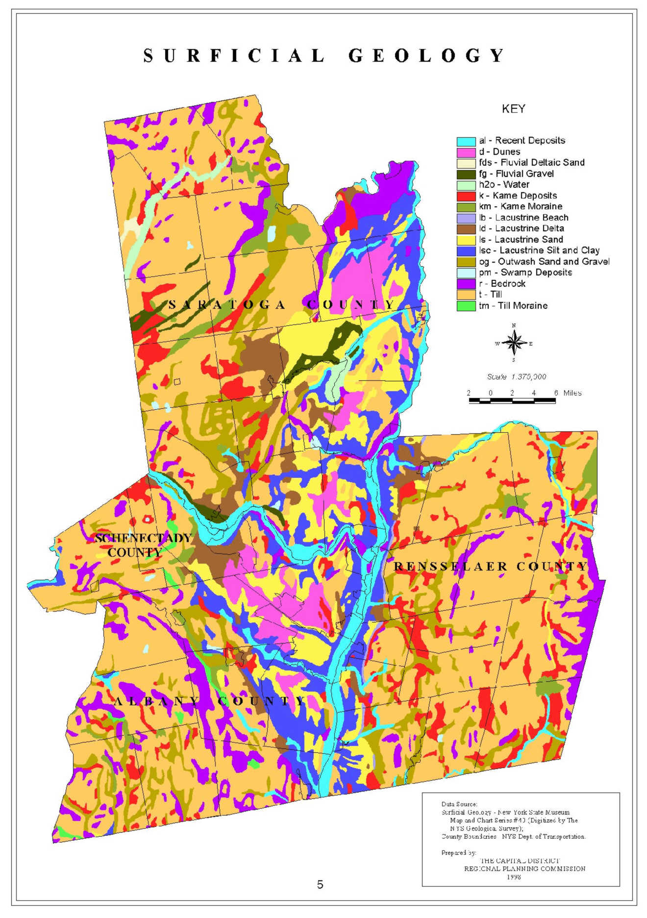 Capital District Surficial Geology