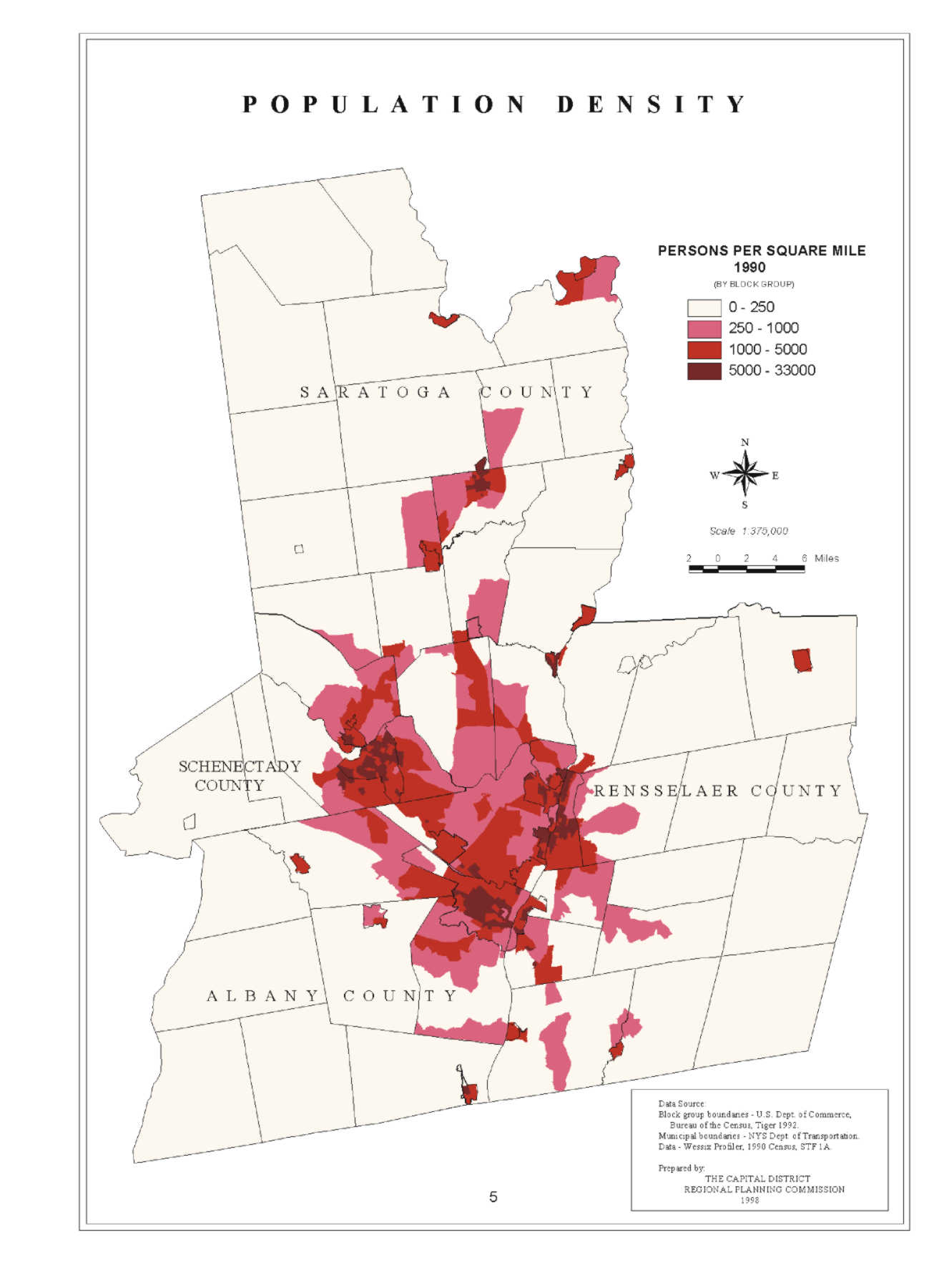 Capital District Population Density