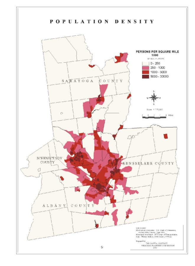 Capital District Population Density