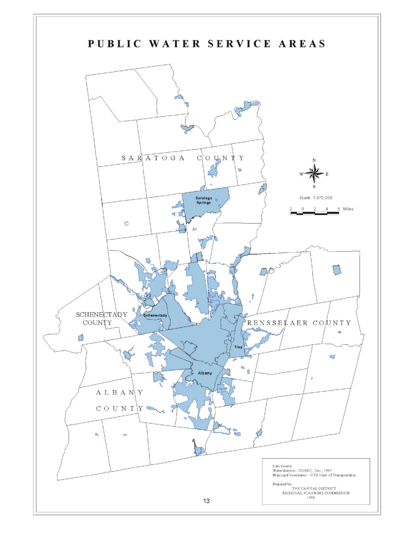 Capital District Public Water Service Areas