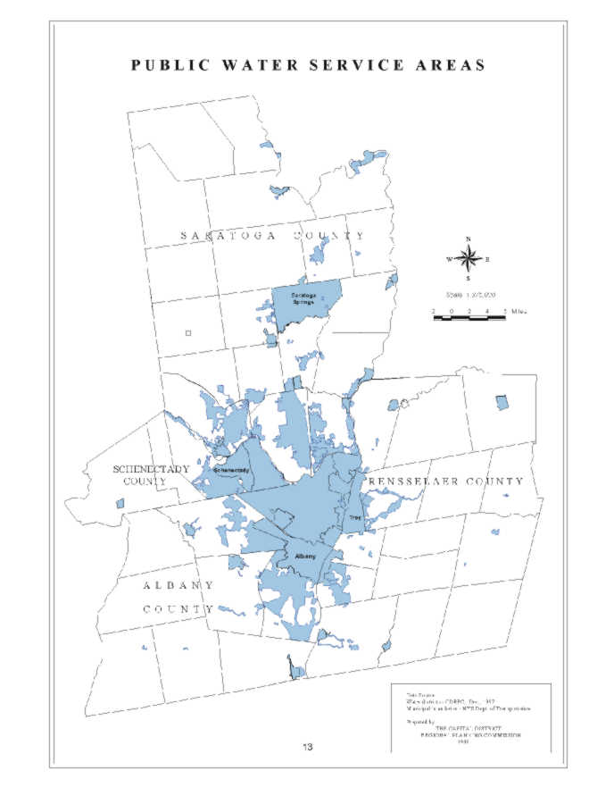 Capital District Public Water Service Areas