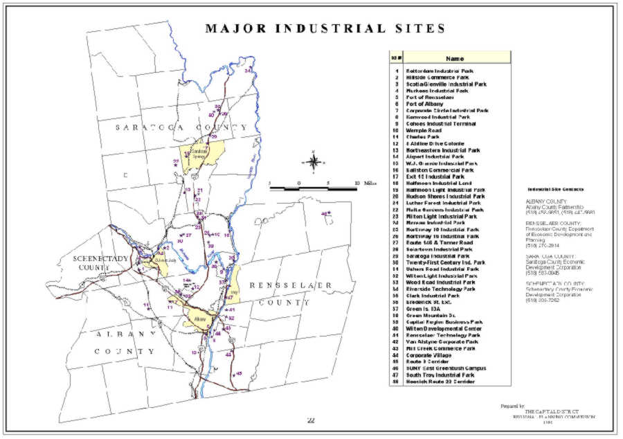 Capital District Major Industrial Sites