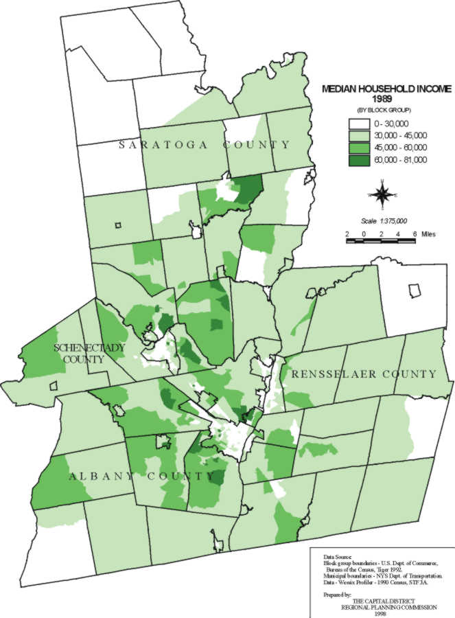 Capital District Household Income