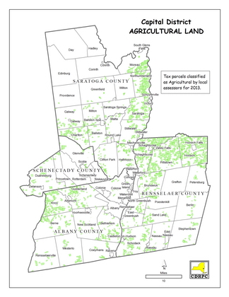 Capital District Agricultural Land Map