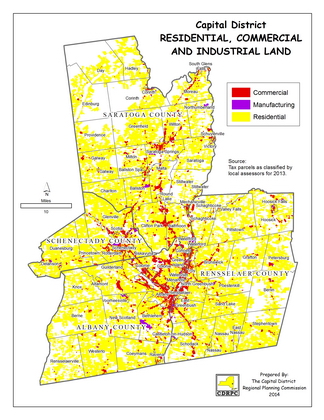 Capital District Residential, Commercial, & Ind. Land Map